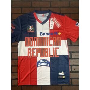 DOMINICAN REPUBLIC 1990‎ World Cup Soccer Jersey ~New~ M, L, XL, XXL